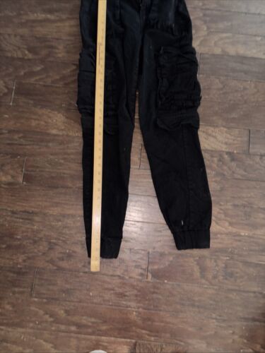 American Bazi Jeans Cargo Size M Black High Rise Strechs - Picture 5 of 9
