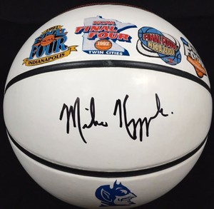 duke autographed basketball