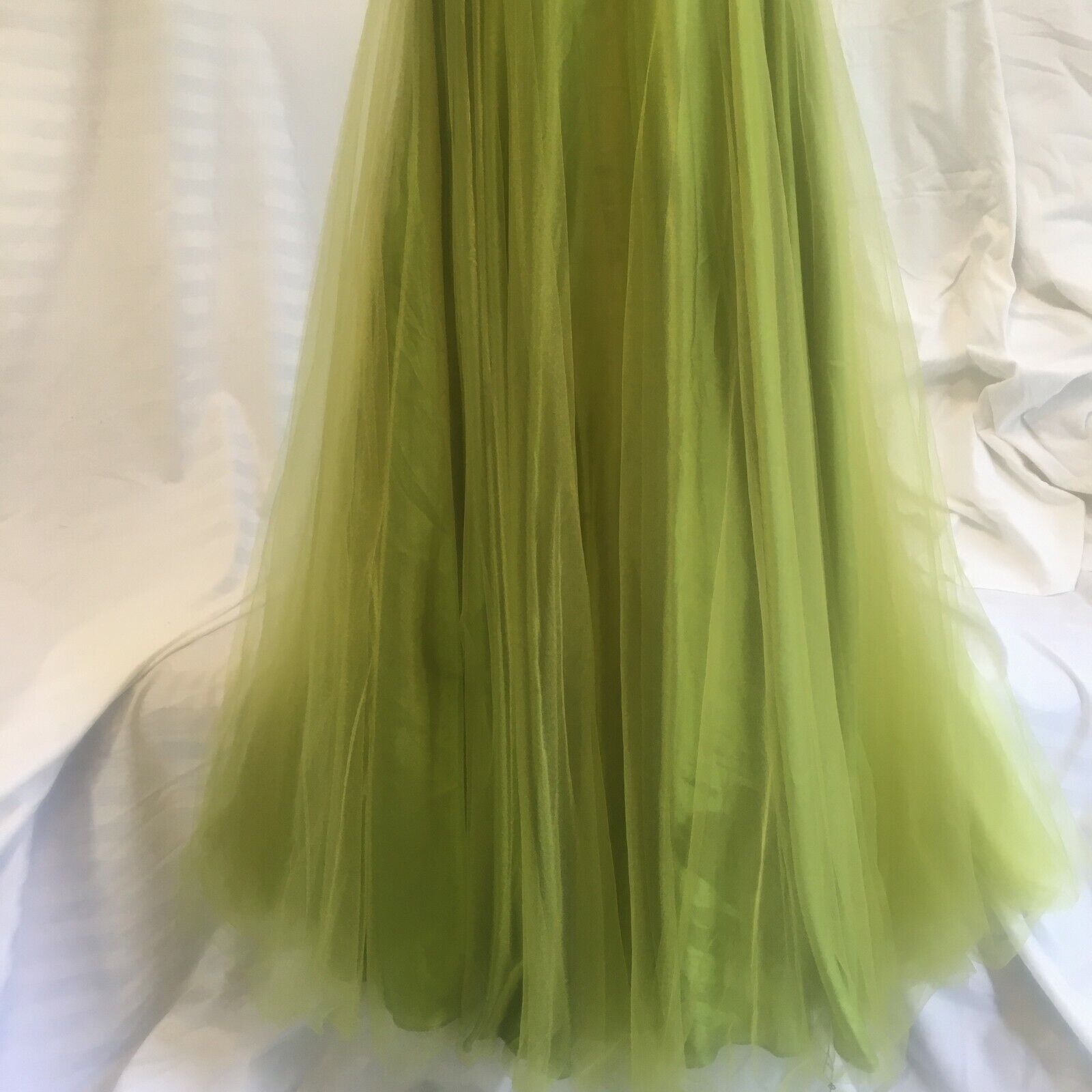 Dancing Queen Dress XS Lime Green PROM GRAD Tulle… - image 10