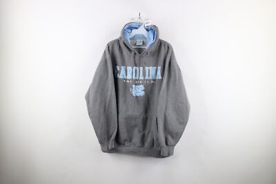Vintage Mens XL Faded Spell Out North Carolina University Hoodie