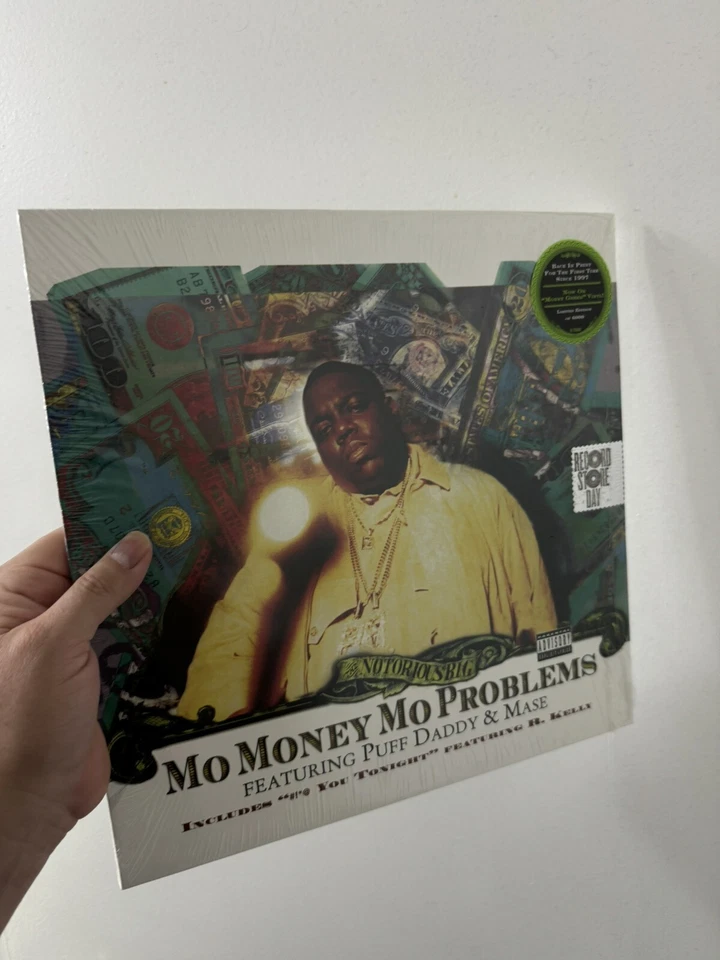 The Notorious B.I.G. Ft Puff Daddy And Mase- Mo Money - Green Money Vinyl Sealed - Image 3 of 4