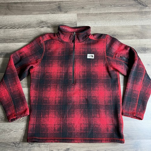 Zip Pullover Fleece SZ L Flannel 