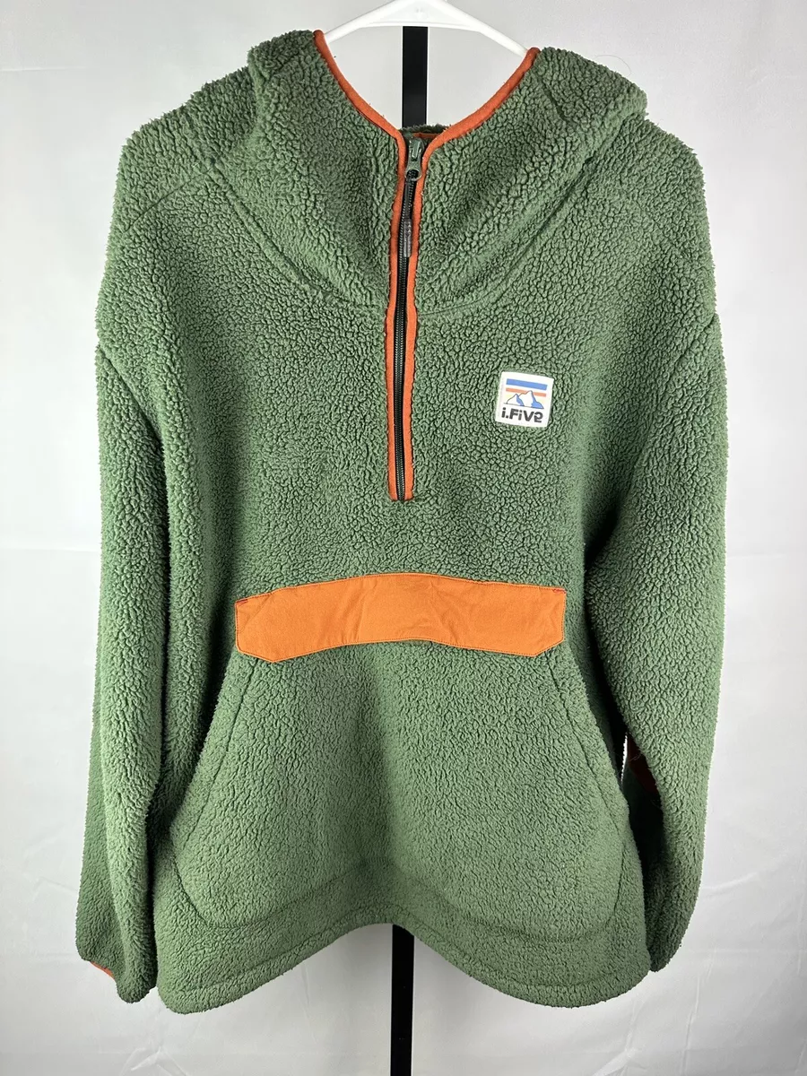 I.fiv5 Simons Canada Sherpa Style 1 2 Zip Jacket Green Size Large