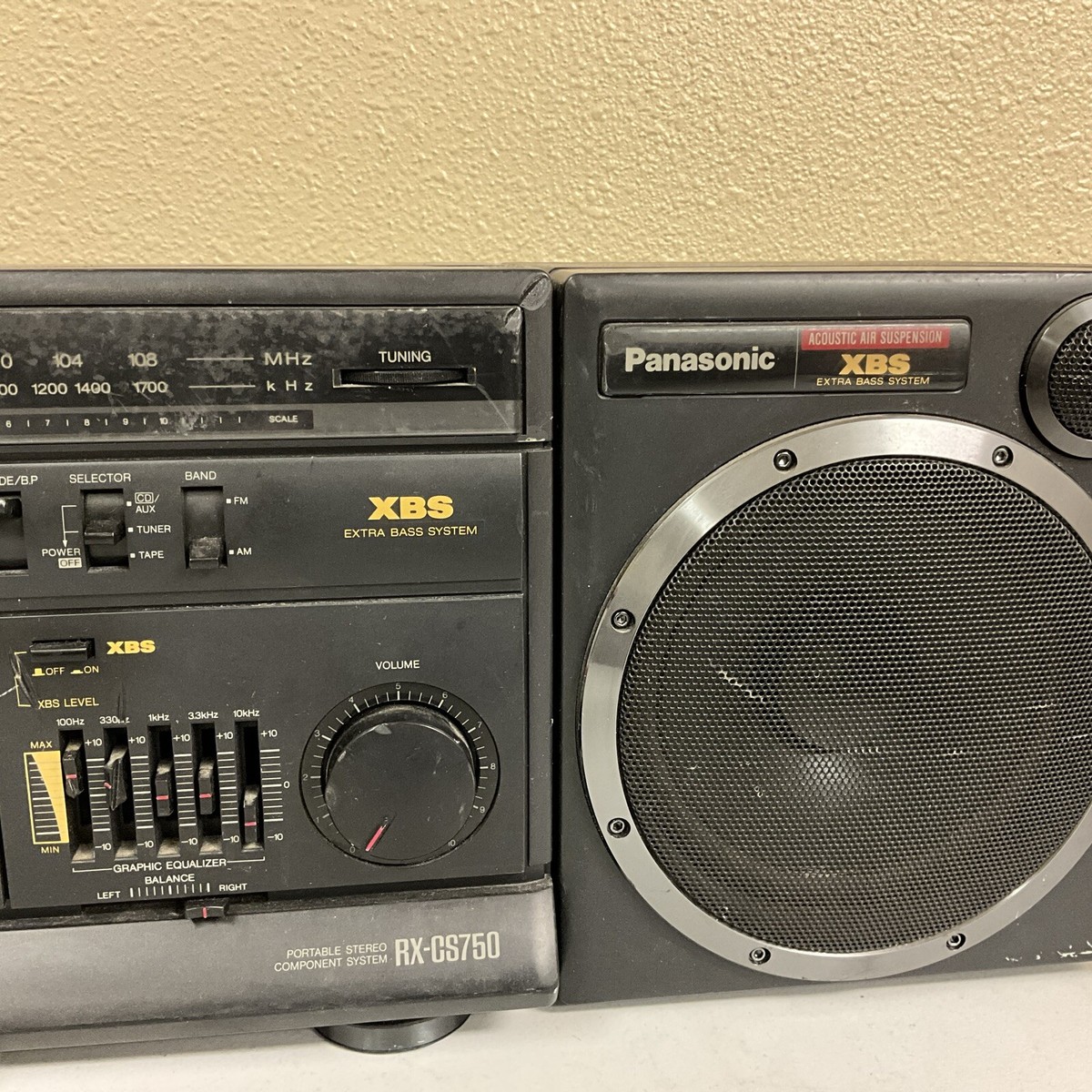 Vintage Panasonic RX-CS750 Portable Stereo Component System