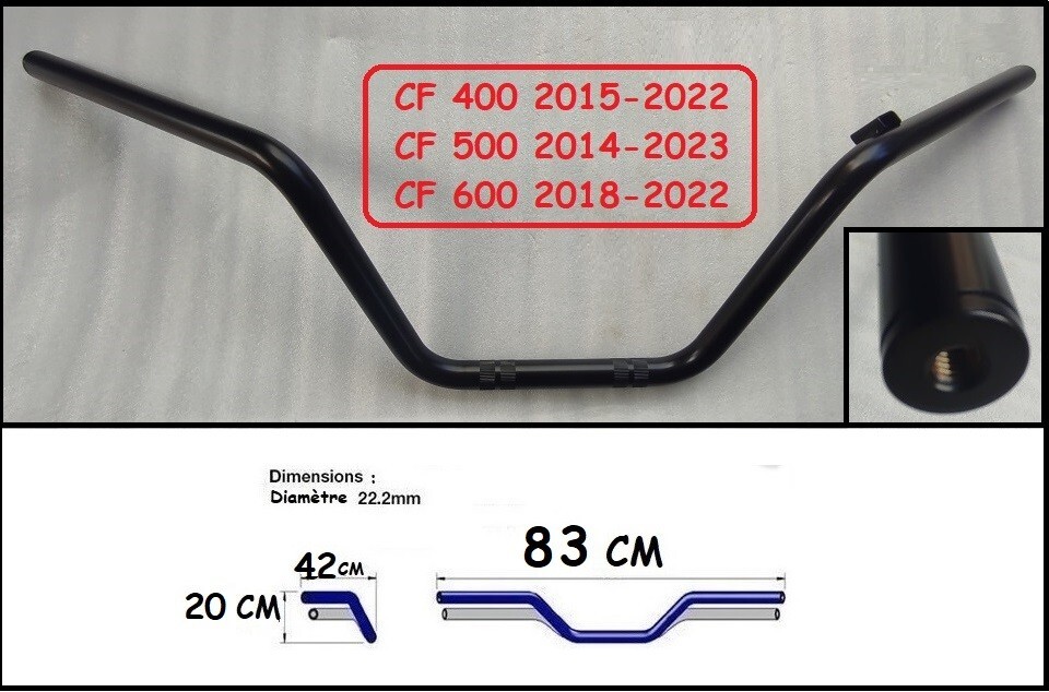 Guidon CF Moto 500 pour équiper votre quad de randonnée forestière et franchissement