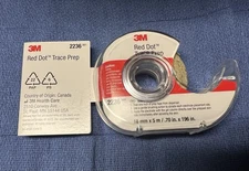 3M Red Dot Trace Prep 2236 Electrode Application Abrasive Tape Free Shipping
