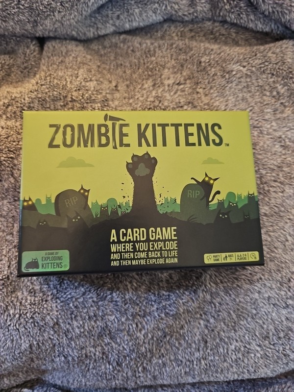 New Zombie Kittens Family Friendly Party Card Game (2-5 Players) Ages 7+