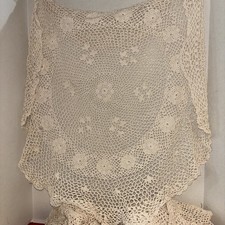 Vintage Doilies Lot Crochet Lace Cotton, 6 Pieces Made in China- Estate Find 111