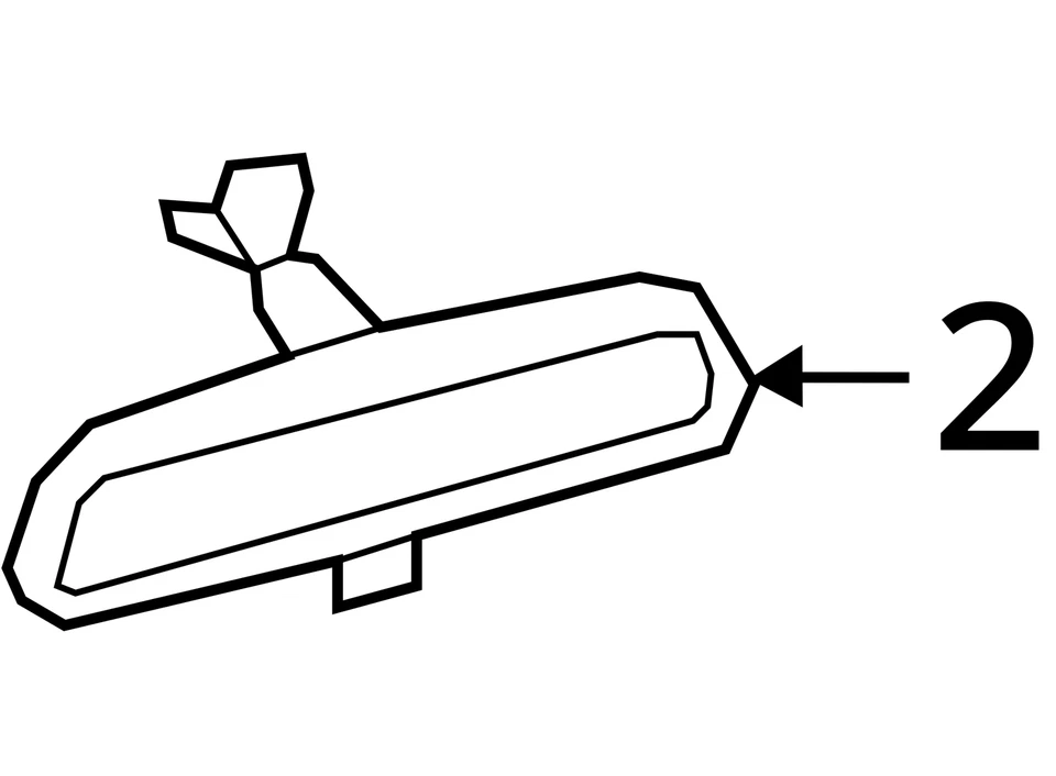 2014-2018 Mazda 3 Interior Rear View Mirror Oem EW7KJ - Image 4 of 4