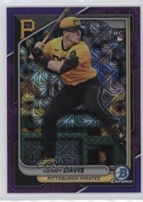 2024 Bowman Chrome Mega Box Purple Mojo Refractor 213/250 Henry Davis #7 sc8