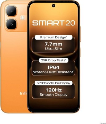 Infinix SMART 20 Sunlike Orange 4GB RAM 64GB Storage MediaTek Global Version