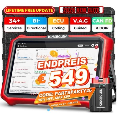 KINGBOLEN K8 PRO OBD2 Diagnosegerät KFZ Auto Scanner ECU Coding Active TEST