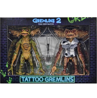 NECA GREMLINS TATTOO 2ER-PACK 7 ZOLL GREMLINS 2 NEUE CHARGE (NECA OFFIZIELL)