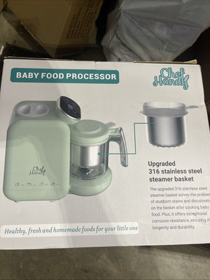 Baby Food Maker, 5 in 1 Baby Food Processor with Steaming Basket, Auto Cookin...