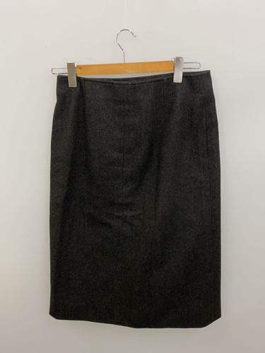 CELINE Long Skirt 40 Wool Black Solid Used - Picture 2 of 5