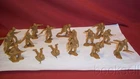 COMPLETE SET ORIGINAL 1950S-1960S MARX 54MM SP GOLDEN KHAKI BATTLEGROUND MARINES