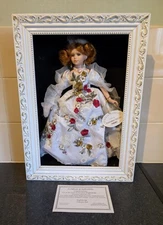 Knightsbridge Collection Orange & White Picture Porcelain Doll