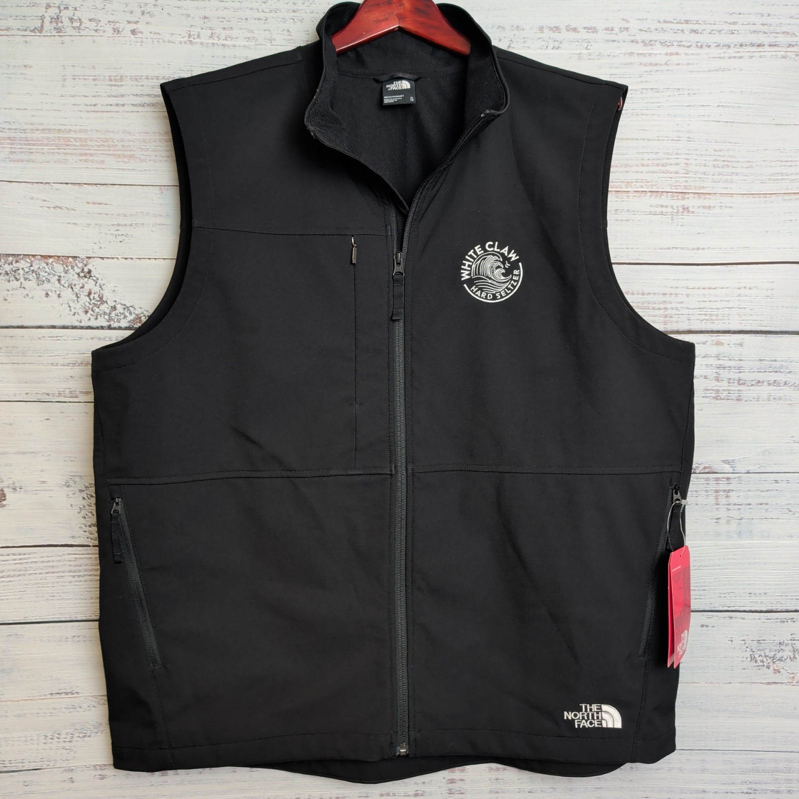 The North Face Castle Rock Softshell Vest Mens XL Black Full Zip Wind NEW W TAGS thumbnail 2