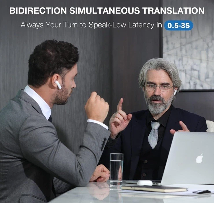 Timekettle WT2 plus Translator Device White-Bidirection Simultaneous  - Image 2 of 4