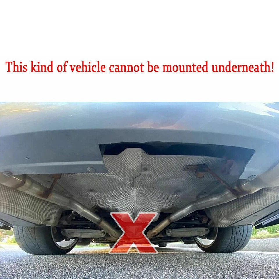 For Ford Mustang 2005-2013 Black 5Fins Rear Diffuser Splitter Bumper Spoiler Lip - Image 2 of 4