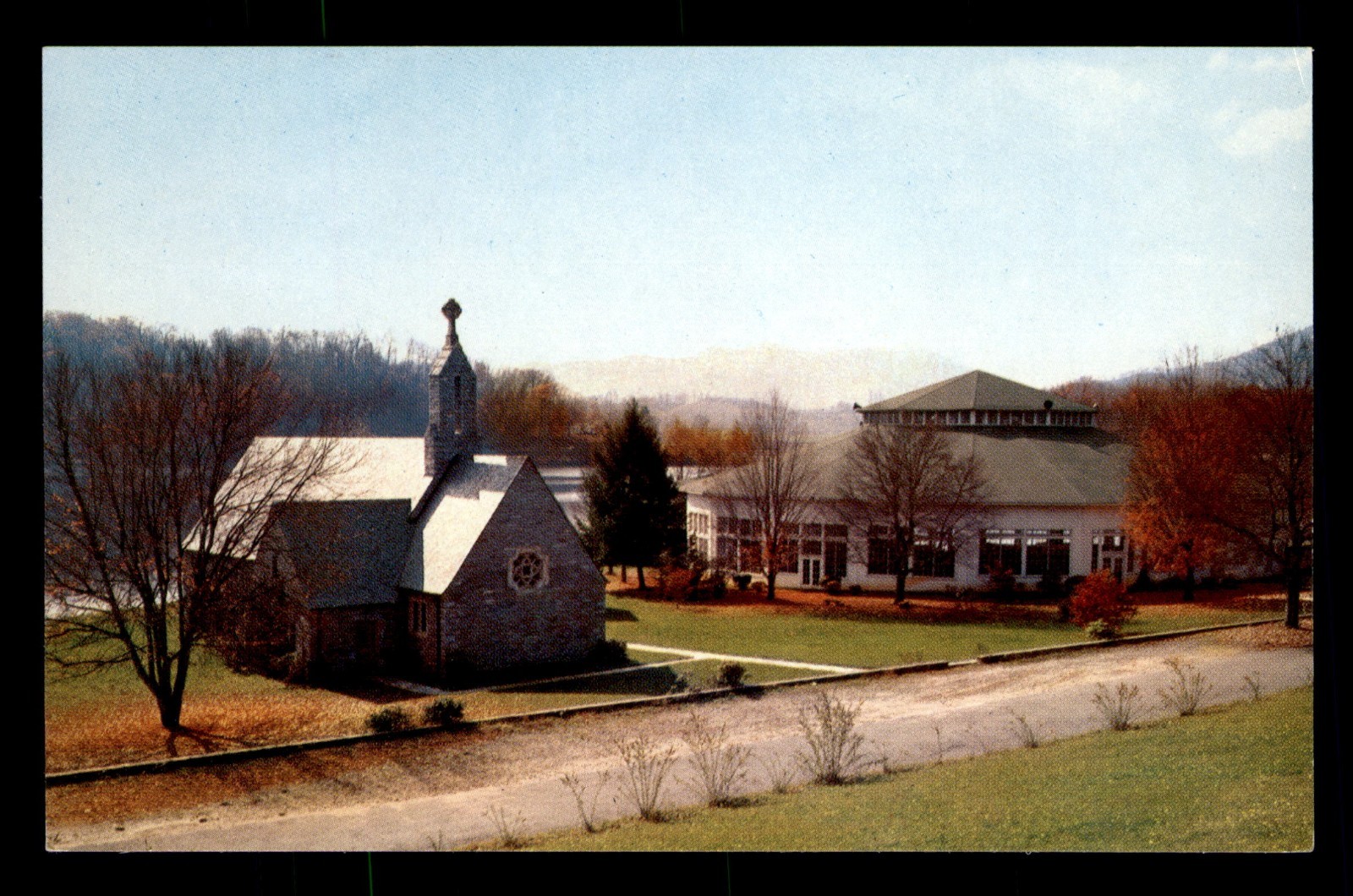 Memorial Chapel & Auditorium Lake Junaulska NC North Carolina Unp Postcard