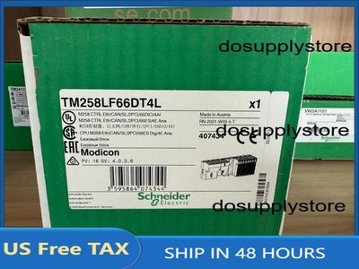 The new TM258LF66DT4L PLC programmable controller delivers fast