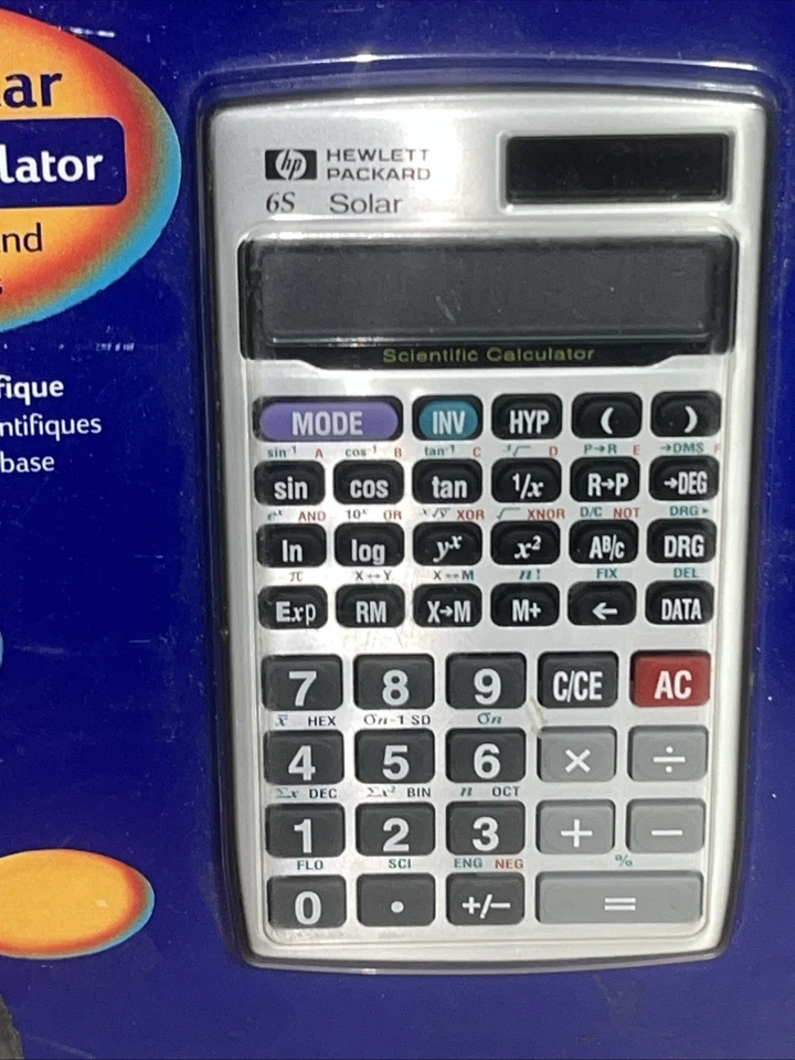 Hewlett Packard HP 6S Solar Scientific Calculator - New SEALED - Image 2 of 4