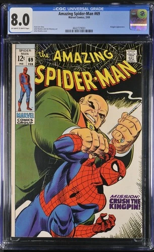 Amazing Spider-Man #69 1969 CGC 8.0 VF OW/W