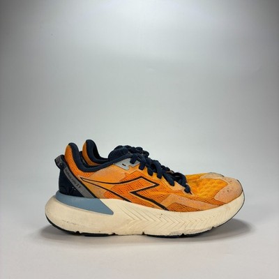 Diadora Mythos Blushield Volo 3 Dark Blue Orange Running Shoes Youth Size 3