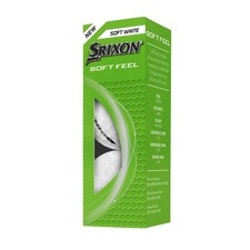 Srixon Soft Feel Golf Balls Soft White, 3pk 1 Sleeve 2025 New