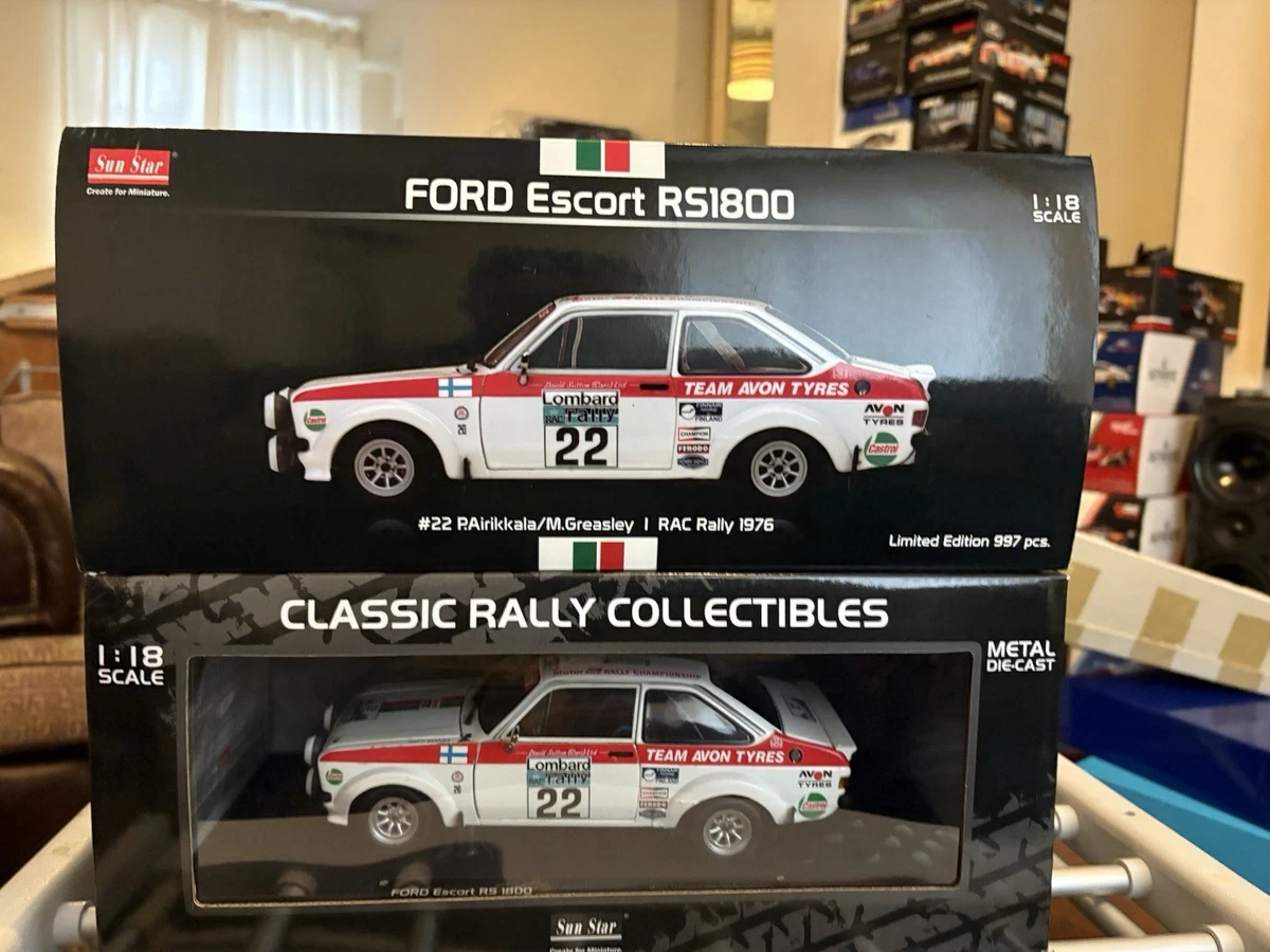 SUNSTAR 1:18 Scale Ford Escort Mk2 RS1800 – #19 T.Mäkinen/M.Holmes - R