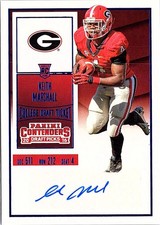 2016 Panini Contenders Draft Picks #317 Keith Marshall College Draft Blue Foil
