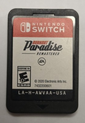 Burnout Paradise Remastered for the Nintendo Switch Game Cartridge Only - Tested