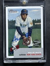 Willie Mays Giants 2002 Topps Heritage Real One Auto Autograph Signed 1953 RP