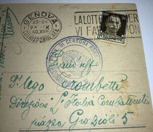 WWII 1940 PROPAGANDA POST CARD OF ITALY, GERMAN & SWISS Parody On Trade ๐จ๐ญ๐ฎ๐น - Picture 6 of 8