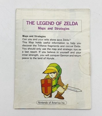 Zelda NES Nintendo Original MAPS and STRATEGIES BOOKLET ONLY GUC SHIPS FREE READ