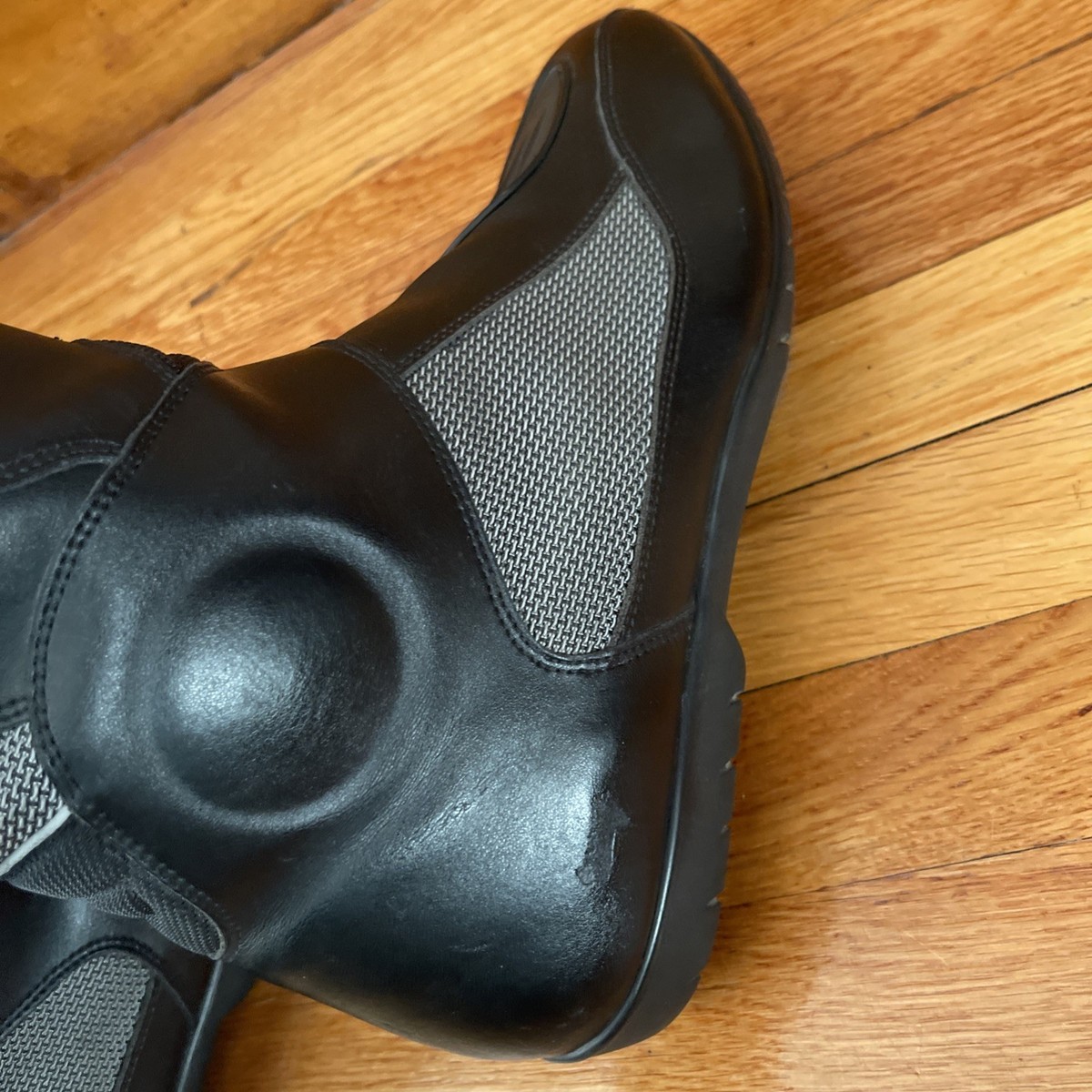 BMW Motorrad AirFlow 2 Black Leather Motorcycle Riding Boots Men's