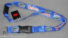 NCAA Florida Gators Logo on Blue Lanyard 23" Long 1" Wide by Aminco