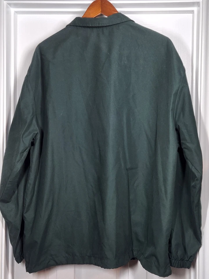 North End TABC Mens L Micro Plus Half-Zip Windshirt W/ Teflon 88044 Alpine Green - Image 2 of 4