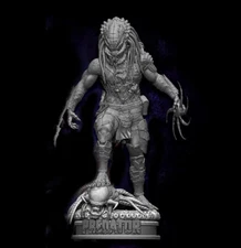 Predator Wolf STL Digital File 3D Printing Model Statues Design for 3D Printers