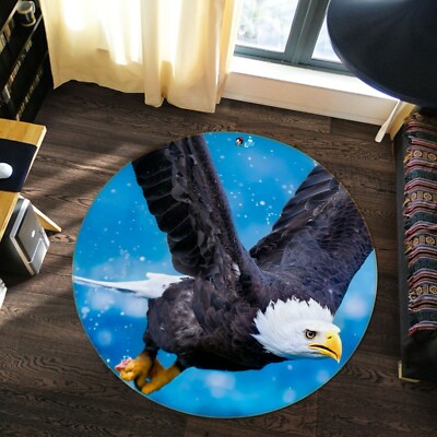 3D Sky Black Eagle NAO3609 Game Rug Mat Elegant Photo Carpet Mat Fay