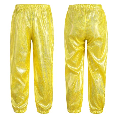 Kids Girls Trousers Athletisch Dance Pants Glittery Bottoms Workout Kostüme - Picture 30 of 55