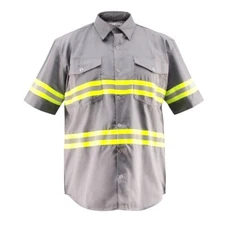 Premium High Visibility Hi Vis Reflective Safety Work Shirts - Half Sleeve
