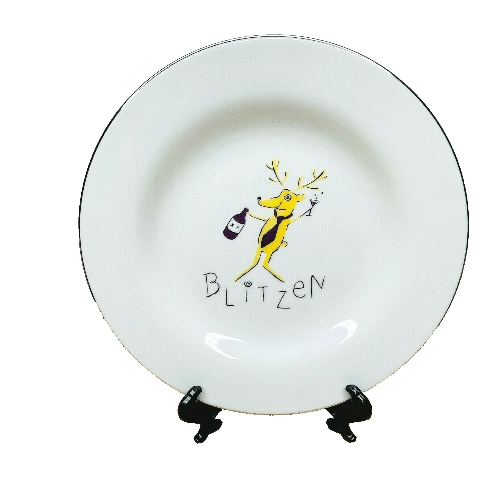 Pottery Barn Animal Print Dinnerware Plates