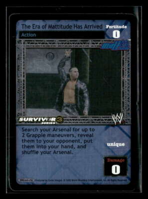 2005 WWE Raw Deal Survivor Series The Era of Mattitude Has Arrived Foil ES8555