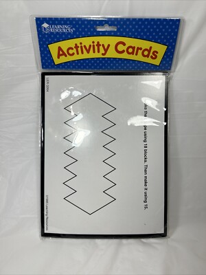Learning Resources Parquetry Blocks & 18 Pattern Cards, 50+Piece Ages 4+ EUC C3