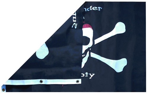 Pirate Surrender The Booty 3x5 3'x5' Nylon 600D 2-Ply Embroidered Flag Banner - Picture 3 of 12