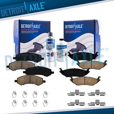 Front Rear Ceramic Brake Pads for Dodge Durango Ram 1500 Chrysler Aspen Ram 1500