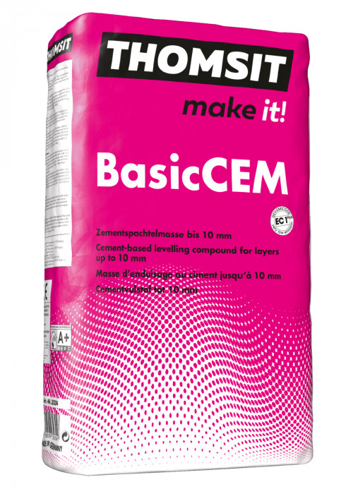 Thomsit Basic Cem Zementspachtelmasse 25 KG Compensator To 10mm Selbstverlaufend