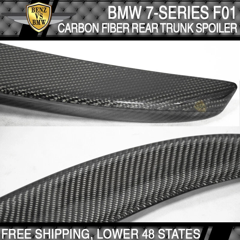 09 10 11 12 13 14 15 BMW 7-Series F01 AC Style Trunk Spoiler - Carbon Fiber CF Foto 3 de 4